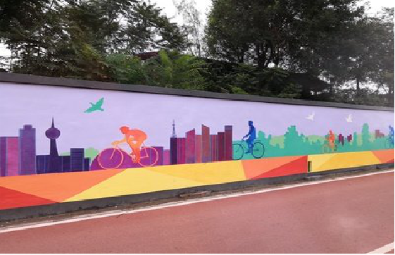 茂县墙体彩绘-围墙