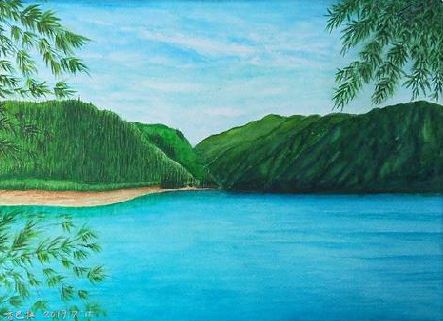 茂县在墙绘中，如何绘画绿水青山？