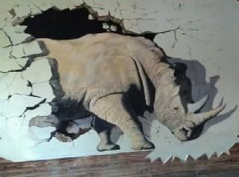 茂县在墙绘中，如何绘制3D效果？